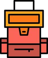 Backpack Vector Icon Design