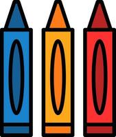 Crayons Vector Icon Design