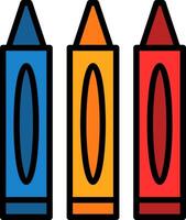 Crayons Vector Icon Design