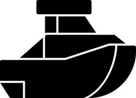 Toy Boat Vector Icon Design