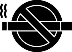 No cigarro vector icono diseño