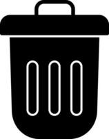 Dustbin Vector Icon Design