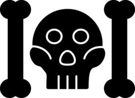 Skull And Bones Vector Icon Design