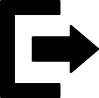 Exit Vector Icon Design