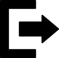 Exit Vector Icon Design