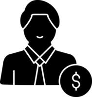 Banker Vector Icon Design