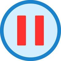 Pause Vector Icon Design