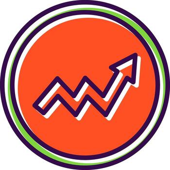 Zigzag Arrow Vector Icon Design