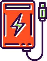 diseño de icono de vector de banco de energía