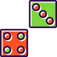 Dice Vector Icon Design