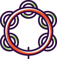 Tambourine Vector Icon Design