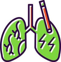 diseño de icono de vector de pulmones