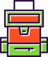 Backpack Vector Icon Design