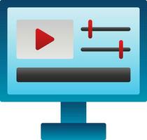 Video Edition Vector Icon Design