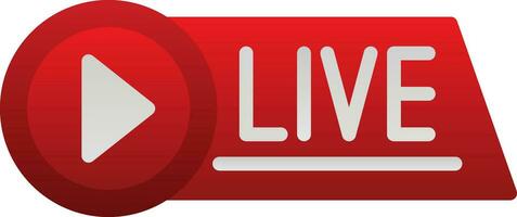 Live Streaming Vector Icon Design