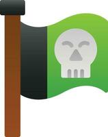 diseño de icono de vector de bandera pirata