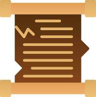 Old Scroll Vector Icon Design