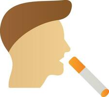 Boy Smoking Vector Icon Design
