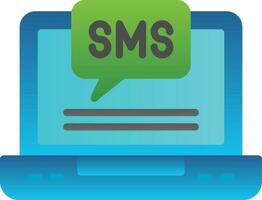 diseño de icono de vector de sms