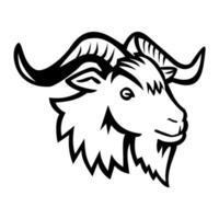 juan fernandez wild goat mascot vector