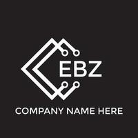 EBZ letter logo design.EBZ creative initial EBZ letter logo design. EBZ creative initials letter logo concept. vector