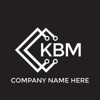 kbm letra logo diseño.kbm creativo inicial kbm letra logo diseño. kbm creativo iniciales letra logo concepto. vector