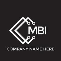 MBI letter logo design.MBI creative initial MBI letter logo design. MBI creative initials letter logo concept. vector