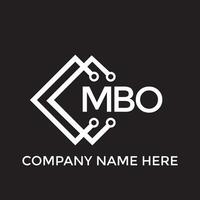 PrintMBO letter logo design.MBO creative initial MBO letter logo design. MBO creative initials letter logo concept. vector