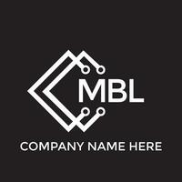 imprimirmbl letra logo diseño.mbl creativo inicial mbl letra logo diseño. mbl creativo iniciales letra logo concepto. vector