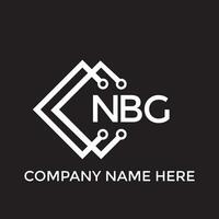 PrintNBG letter logo design.NBG creative initial NBG letter logo design. NBG creative initials letter logo concept. vector