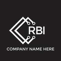 rbi letra logo diseño.rbi creativo inicial rbi letra logo diseño. rbi creativo iniciales letra logo concepto. vector