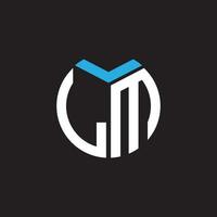 LM letter logo design.LM creative initial LM letter logo design. LM creative initials letter logo concept. vector