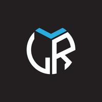 LR letter logo design.LR creative initial LR letter logo design. LR creative initials letter logo concept. vector