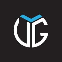UG letter logo design.UG creative initial UG letter logo design. UG creative initials letter logo concept. vector