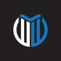 ww letra logo diseño.ww creativo inicial ww letra logo diseño. ww creativo iniciales letra logo concepto. vector