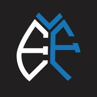 EF letter logo design.EF creative initial EF letter logo design. EF creative initials letter logo concept. vector