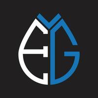 EG letter logo design.EG creative initial EG letter logo design. EG creative initials letter logo concept. vector