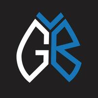 GB letter logo design.GB creative initial GB letter logo design. GB creative initials letter logo concept. vector