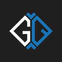gq letra logo diseño.gq creativo inicial gq letra logo diseño. gq creativo iniciales letra logo concepto. vector