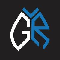 GR letter logo design.GR creative initial GR letter logo design. GR creative initials letter logo concept. vector