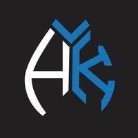 HK letter logo design.HK creative initial HK letter logo design. HK creative initials letter logo concept.t vector
