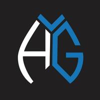 HG letter logo design.HG creative initial HG letter logo design. HG creative initials letter logo concept. vector
