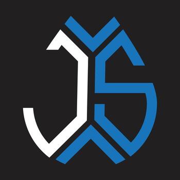 JS letter logo design.JS creative initial JS letter logo design. JS creative initials letter logo concept. vector