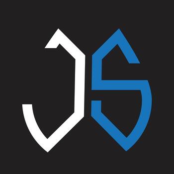 JS letter logo design.JS creative initial JS letter logo design. JS creative initials letter logo concept. vector