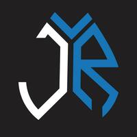 JR letter logo design.JR creative initial JR letter logo design. JR creative initials letter logo concept. vector