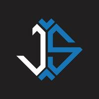 JS letter logo design.JS creative initial JS letter logo design. JS creative initials letter logo concept. vector