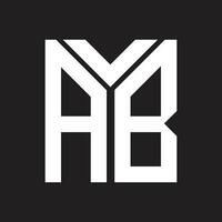 AB letter logo design.AB creative initial AB letter logo design. AB creative initials letter logo concept. vector