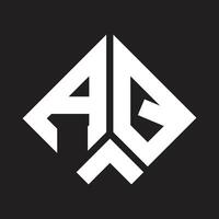 AQ letter logo design.AQ creative initial AQ letter logo design. AQ creative initials letter logo concept. vector