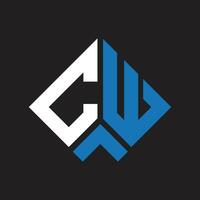 cw letra logo diseño.cw creativo inicial cw letra logo diseño. cw creativo iniciales letra logo concepto. vector