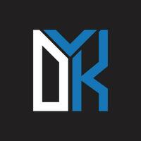 DK letter logo design.DK creative initial DK letter logo design. DK creative initials letter logo concept. vector